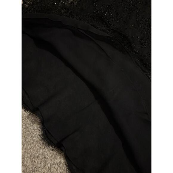 Ralph Lauren Collection Purple Label Beaded Knee Length Skirt Black Runway 2001 - Picture 12 of 14